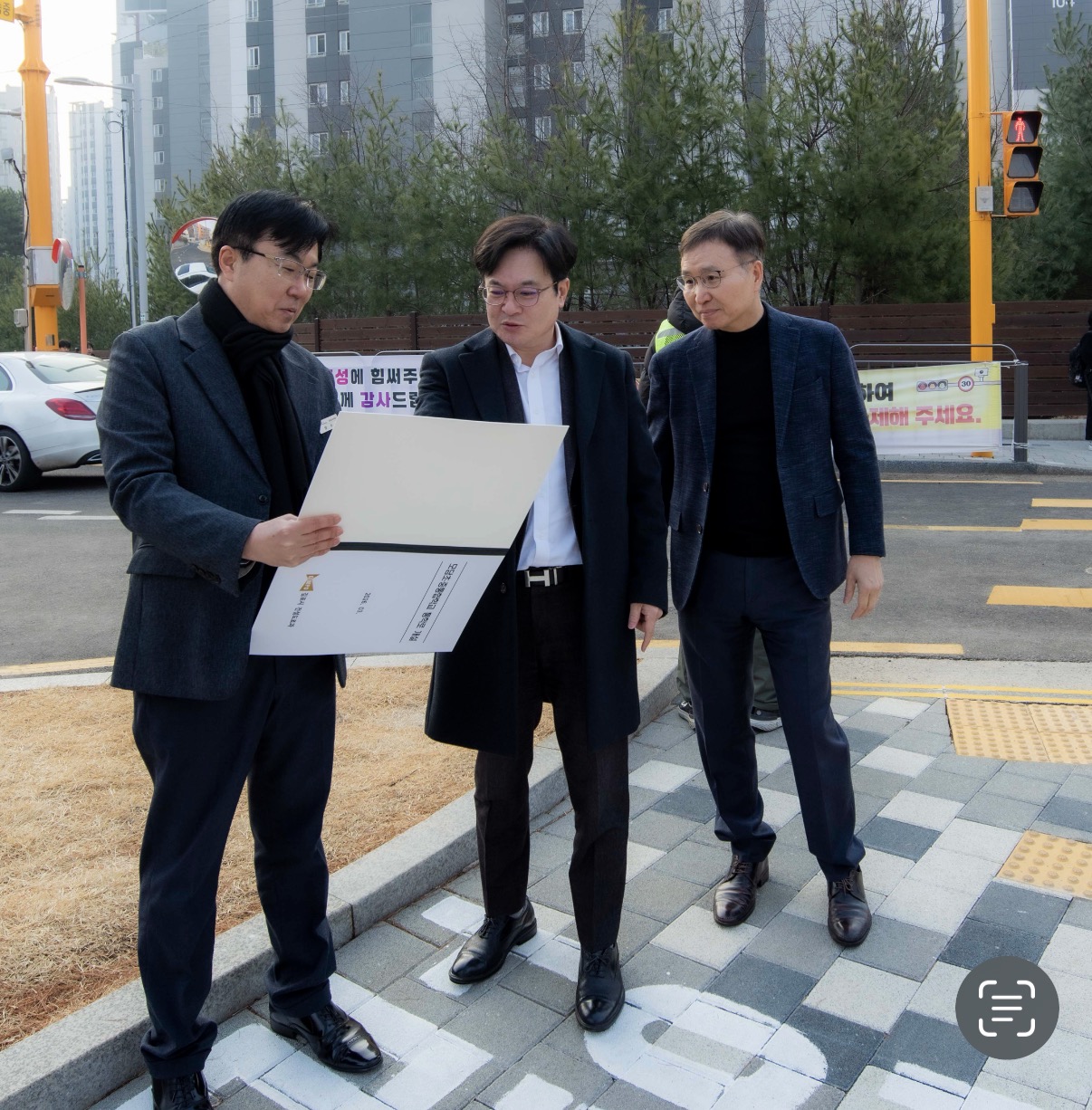 김병수 시장, 모담초·중학교 통학로 뚫었다…현장행정 또한번 결실 이미지